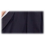 Dámské společenské šaty FOLD se sklady a páskem středně dlouhé černé - Černá - Numoco černá L
