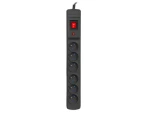 Armac Multi M6 černá / Přepěťová ochrana / 6 zásuvek / 5 m kabel / 2500 W (M6/50/CZ)