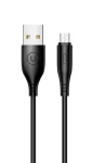 USAMS SJ268 Round microUSB Datový Kabel černá (6958444962023)