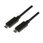 LogiLink USB-C černá / Kabel USB-C / USB-C (M) - USB-C (M) / 1 m / USB 3.1 Gen2 / 10 Gbit/s (CU0129)