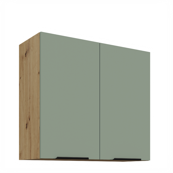 Horní skříňka Aria 80 G-72 2F Barva korpusu: Dub artisan, Barva dvířek: SA - Aquamarine AFM