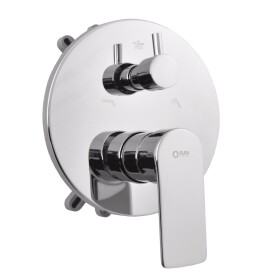 RAV Slezák - VLTAVA - Vanová/Sprchová baterie podomítková 2-cestná s tělesem a s boxem, Chrom VT485BOX VT485BOX