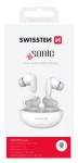 SWISSTEN SONIC TWS bílá / Bluetooth sluchátka / BT 5.3 / 2x 30 mAh / 230 mAh (54400210)