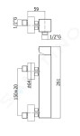 PAFFONI - Level Sprchová baterie, chrom LEC168RCR