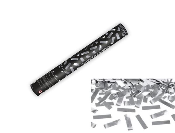 Ptakoviny.cz Vystřelovací konfety STŘÍBRNÉ, 40 cm