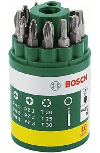 BOSCH 2607019452 / Sada bitů 10 ks (2607019452)