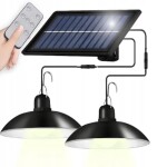 R2 Invest Solární pouliční osvětlení - dvojitá lampička + ovladač