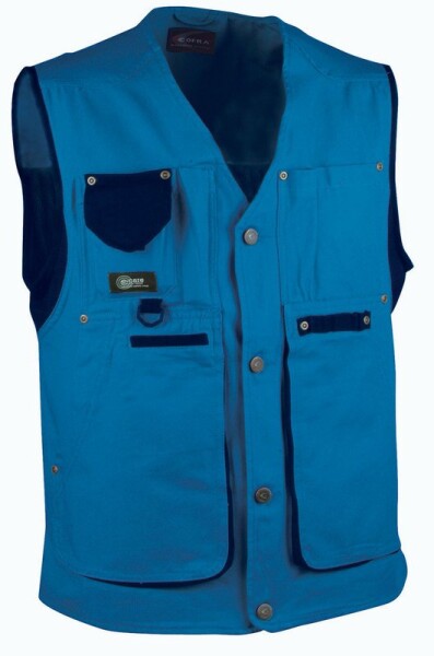 Pracovní vesta COFRA ZURICH Barva: Světle modrá, Velikost: 46 (CAZURICH_02_46)