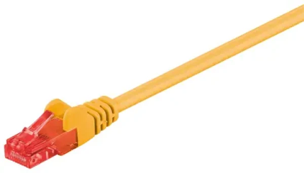 MicroConnect CAT6 U/UTP 0.25m žlutá / PVC (B-UTP60025Y)