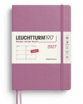 Týdenní plánovač Dusty Rose, Medium A5 2027, anglicky