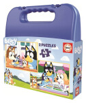 Puzzle v kufříku Bluey 2v1 (48 dílků)