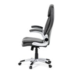 Křeslo kancelářské, šedá ekokůže, houpací mechanismus