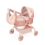 DeCuevas 86074 Můj první kočárek pro panenky s taškou Tulipe 2025 - 56 cm