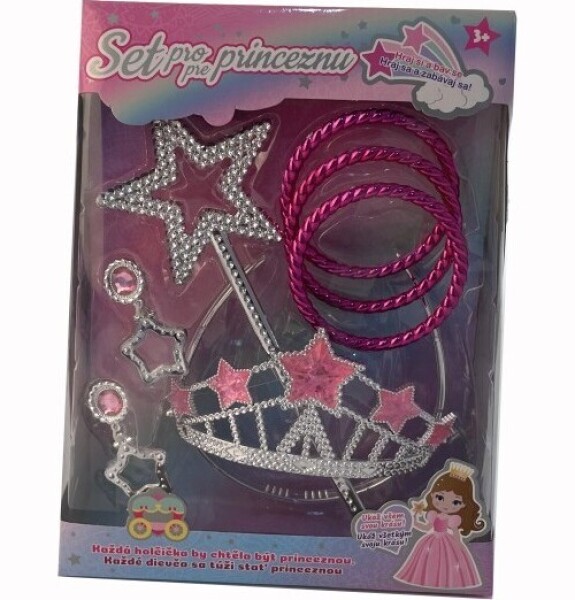 Set pro princeznu (s náramky, korunkou a náušnicemi)