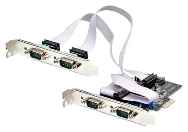 StarTech PCIe karta 4x sériový RS232 / Řadič / PCIe x1 / Asix AX99100 (PS74ADF-SERIAL-CARD)