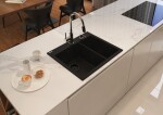 DEANTE ASTER chrom/černá Dřezová baterie, připojením vodního filtru BCA_064M