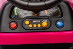 Mamido Dětský elektrický traktor BBH-030 s přívěsem růžový