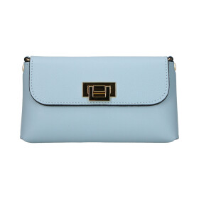 Stylová dámská kožená crossbody kabelka Clara, modrá