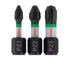 BOSCH 2608522471 / Sada šroubovacích bitů PRO Pozidriv Impact 25 mm / PZ1 PZ2 PZ3 / 3ks (2608522471)