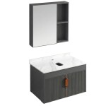 REA - Koupelnová sestava nábytku s deskou Marti 60cm Grey REA-M0031