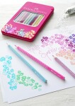 Faber-Castell Faber-Castell, 201737, Sparkle Grip, sada Grip pastelek s třpytivým efektem, 12 ks