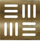 Alcadrain 1 - Alcadrain Designová mřížka 102×102 mm bronz-antic MPV001-ANTIC MPV001-ANTIC