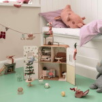 Maileg Domeček pro myšky Maileg Big Sister / Big Brother SuitCasa, hnědá barva, kov, papír