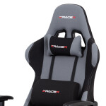 Kancelářské křeslo, houpací mechanismus, šedá látka, KA-F01 GREY