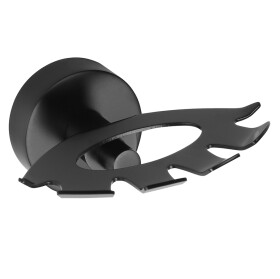 SAPHO - X-ROUND BLACK držák kartáčků, černá mat XR901B