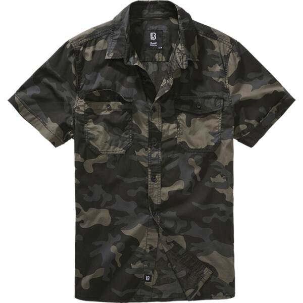 Brandit Košile Roadstar Shirt 1/2 darkcamo 5XL