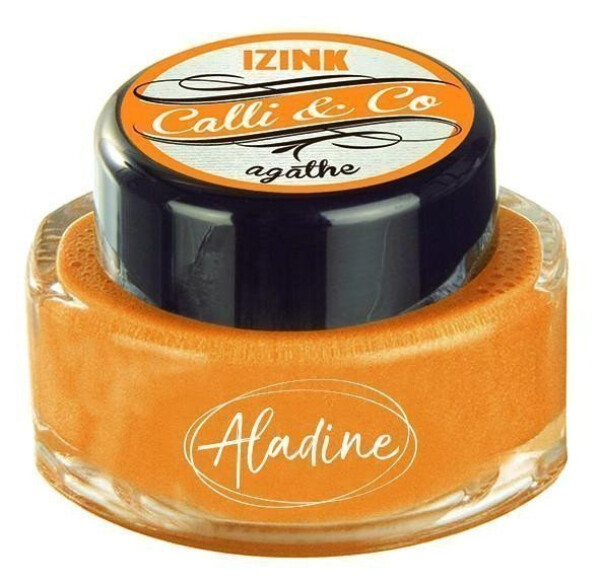 Kaligrafický inkoust Aladine IZINK CALLI CO - metalický žlutooranžový, 15 ml