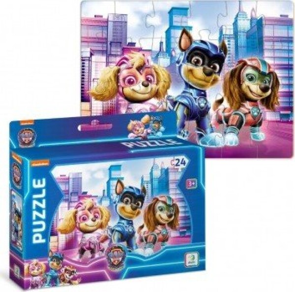 Puzzle Tlapková patrola/Paw Patrol 27x20cm 24 dílků v krabičce 20x16x3,5cm