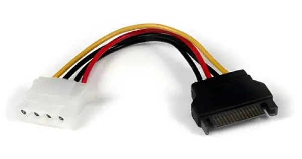 StarTech SATA - Molex napájecí adaptér černá / Adaptér / SATA 15-pin - Molex 4-pin (LP4SATAFM6IN)