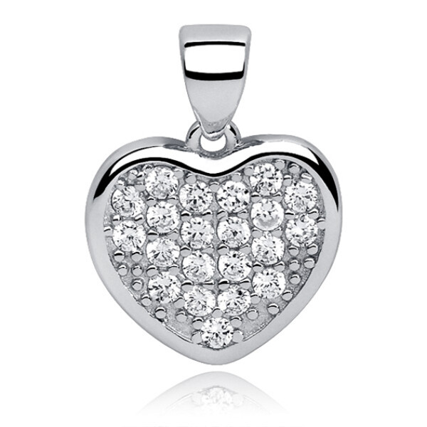 LUNICA Stříbrný přívěsek SRDCE 0028 Ag 925; ≤1,6 g.