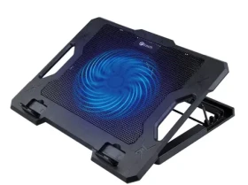 C-TECH CLP-S100 / Chladicí podložka pro notebook / 17" / 140mm ventilátor / modré LED podsvícení / 2x USB (CLP-S100)