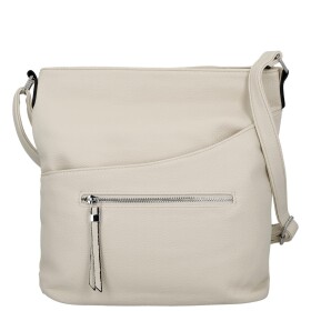 Trendy dámská koženková crossbody kabelka Lima, světle béžová
