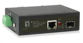 LevelOne IGC-0101 / Mediakonvertor / RJ45-SFP / Gigabit Ethernet / PoE 30W / Průmyslový / DIN lišta (IGC-0101)