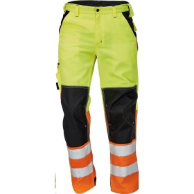 CRV Cerva Montérkové kalhoty KNOXFIELD Hi-Vis FL310 žluto-oranžové pánské reflexní do pasu 62 žluto-oranžové