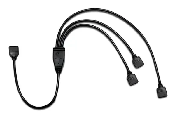 Inter-Tech RGB rozbočovač kabelů 3x 4-pin černý / Rozbočovač / 0,48 m (88885466)