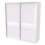 Nábytek Mikulík Skříň FLEXI 2 - 2x dveře dělené sklem LACOBEL ROZMĚR: (š/v/h) 200 x 240 x 65 cm