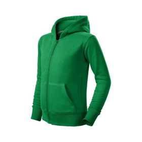 Módní dětská mikina na zip (trávově zelená) 146 cm/10 let