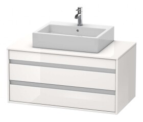 DURAVIT - Ketho Umyvadlová skříňka 50x100x55 cm, 2 zásuvky, lesklá bílá KT665502222