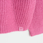 Pletený svetr- růžový - 98 PINK