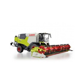 Wiking 077857 Spur 1 model zemědělského stroje Claas Trion 720 Montana s Convio 1080 - Wiking Model kombajnu Claas Trion 720 + Convio 1080 1:32