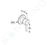 IDEAL STANDARD - ProSys Set předstěnové instalace, klozetu a sedátka Strada II, tlačítka Oleas M2, Aquablade, SoftClose, chrom ProSys80M SP99