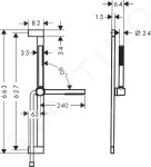 HANSGROHE - Pulsify S Set sprchové hlavice, tyče a hadice, EcoSmart+, chrom 24373000