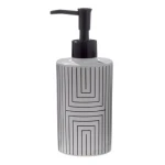Spirella GRAPHIC dávkovač mýdla bílo-černý / polresin / 380 ml (3478680076498)
