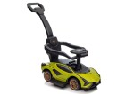 Mamido Dětské odrážedlo auto s vodící tyčí Lamborghini Sian zelené