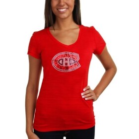 Soft as Grape Dámské Tričko Montreal Canadiens Sequin Logo Velikost: L