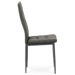 Jídelní židle, šedá, látka, DCL-397 GREY2